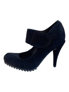 Pedro Garcia Black Suede Lereena Maryjanes Pumps